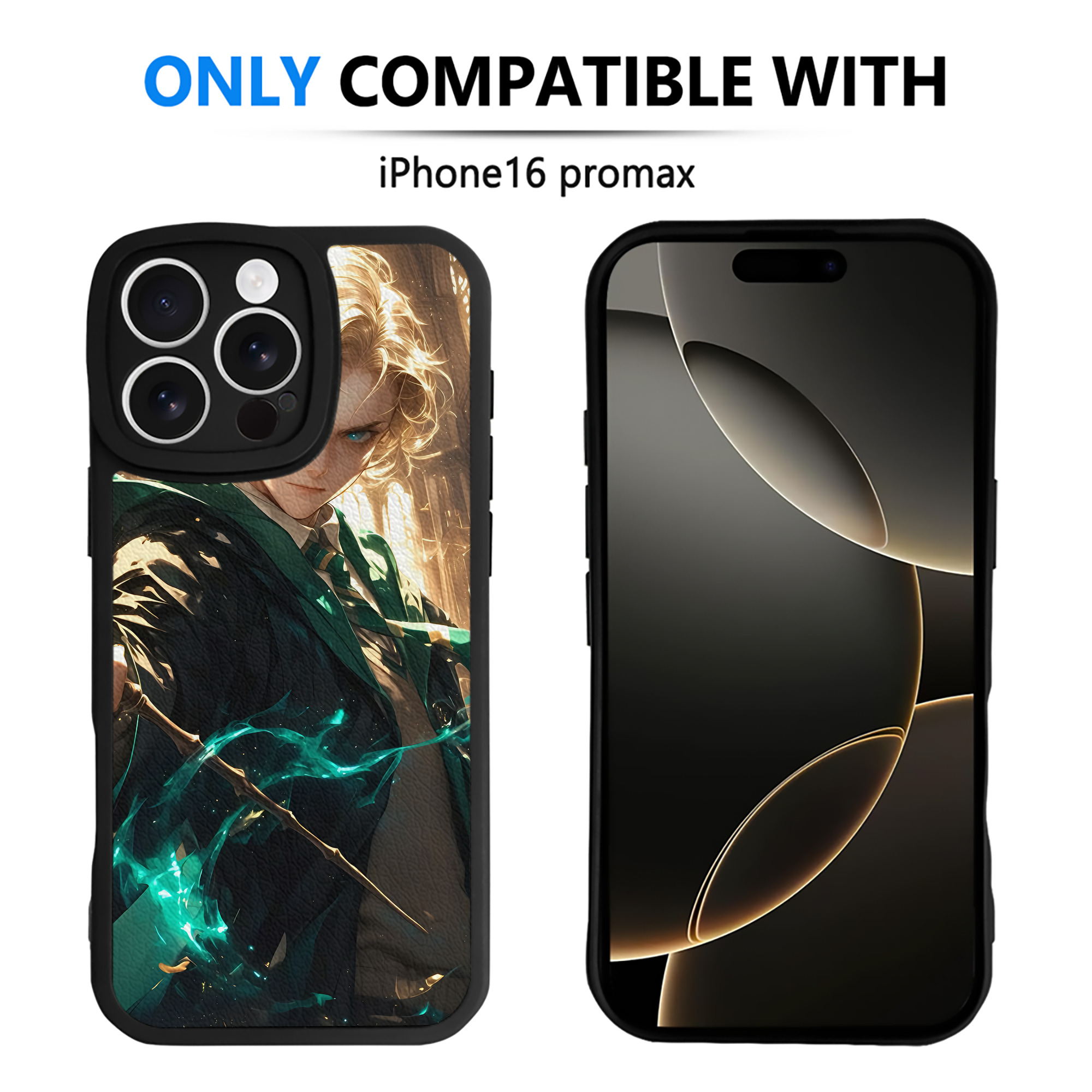 （画像用） Harry Potter ハリー・ポッターシリーズ 【iPhone 16シリーズ対応】シリコンスマホケース（レザー調） 材質：シリコン